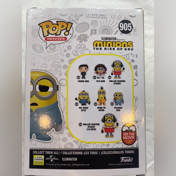 Pajama Bob Funko Pop 905 Minions Rise of Gru - Picture 3 of 6